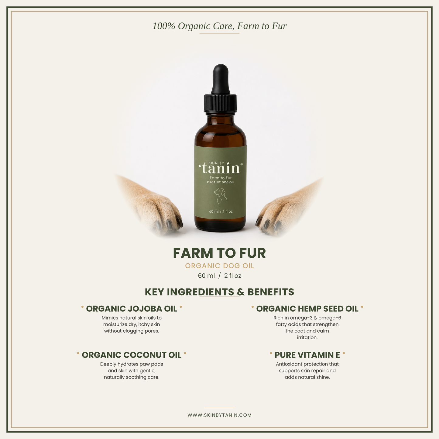 Farm to Fur Organic Dog Oil